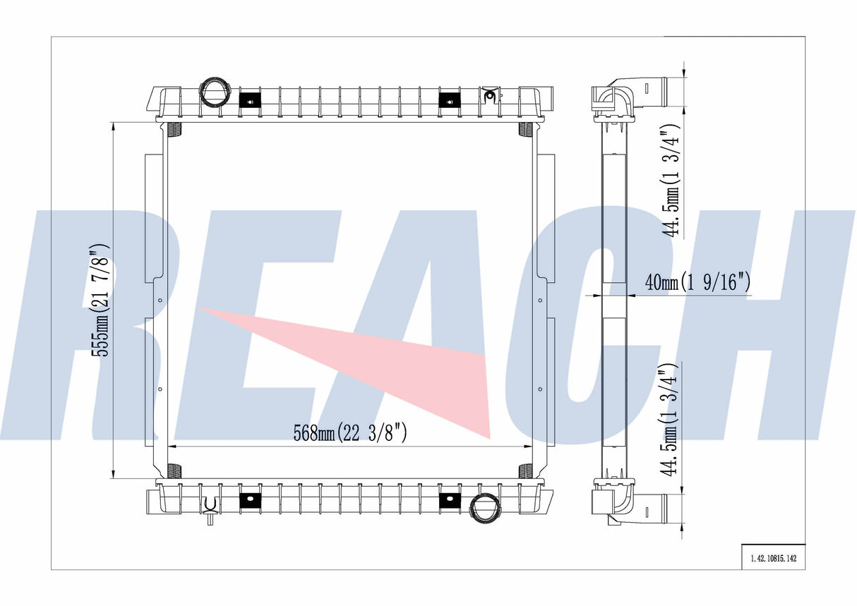 Iveco Tector I Radiator 2008-Present 5801569794