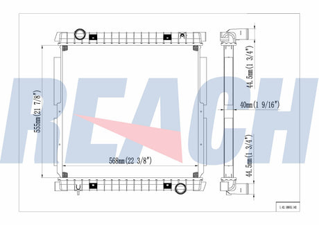 Iveco Tector I Radiator 2008-Present 5801569794