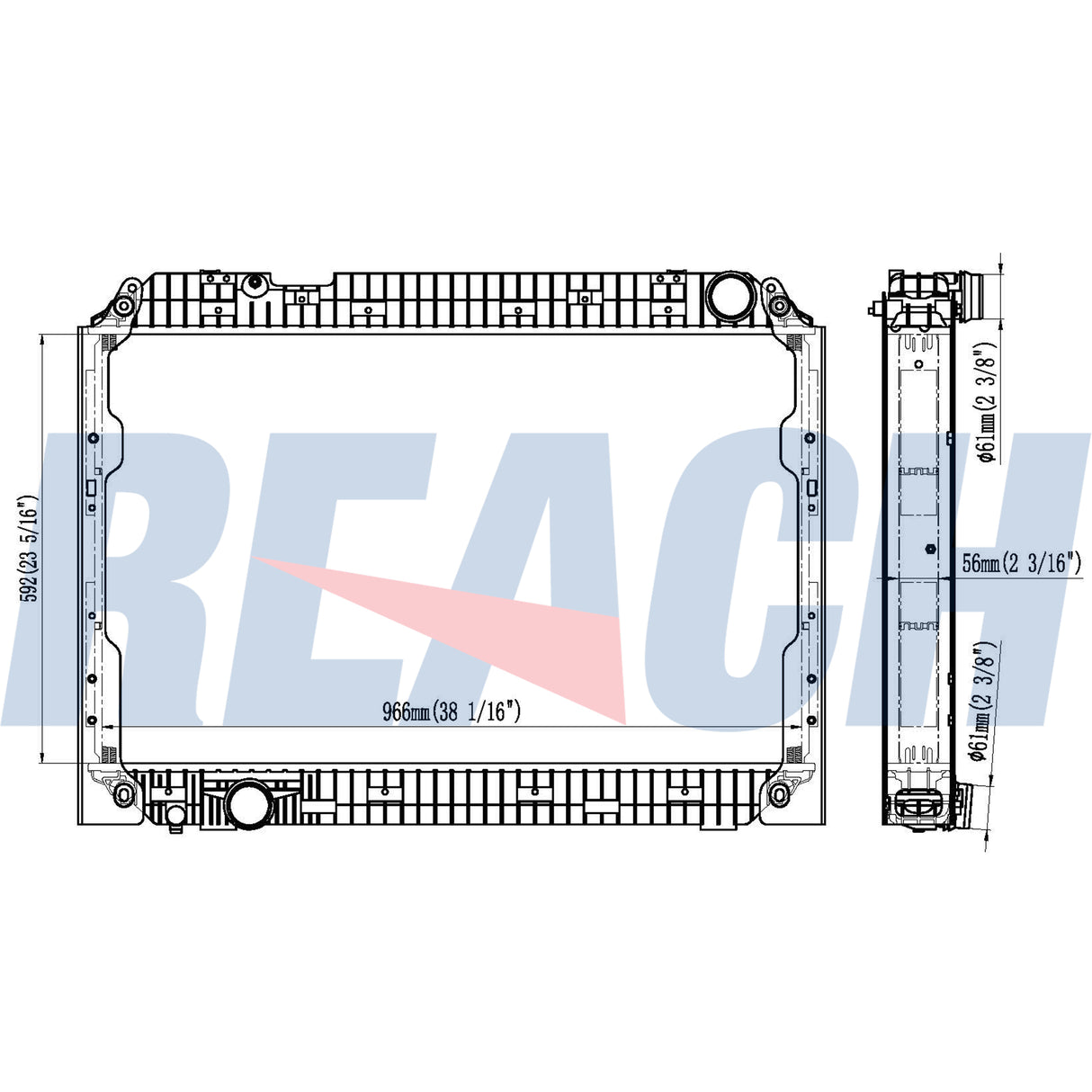 Mercedes Mercedes-Benz;Antos Radiator 9605003501