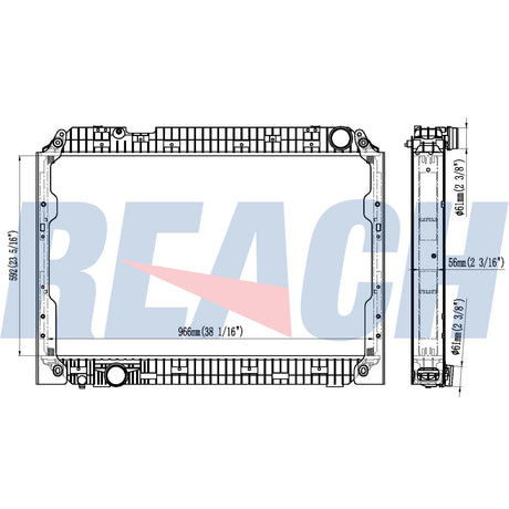 Mercedes Mercedes-Benz;Antos Radiator 9605003501