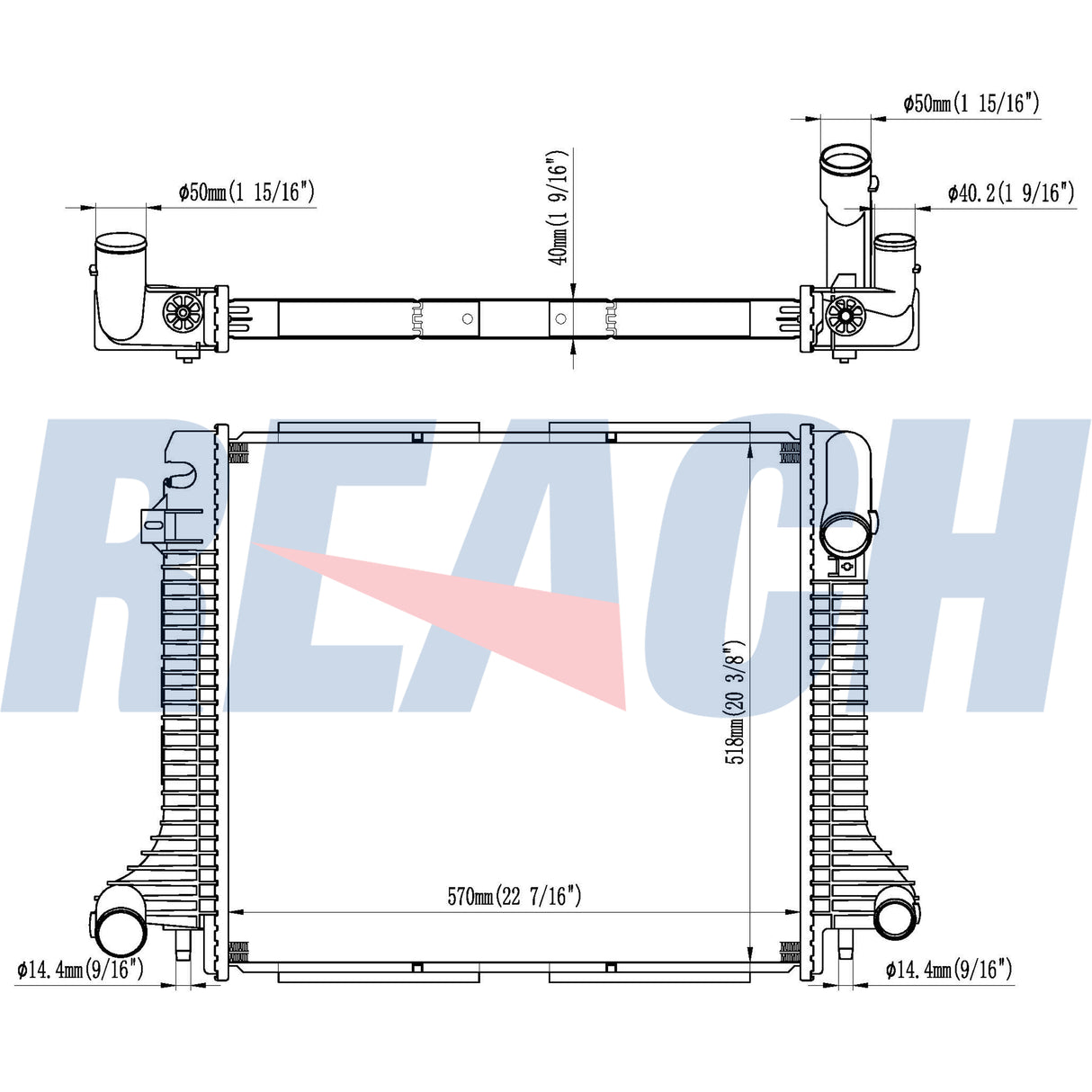 Mercedes Mercedes-Benz Atego 2 Radiator 9735000803