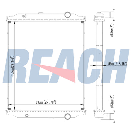Blue Bird Bluebird/Carpenter-Tc/Fe Radiator 1996-1999 1003476