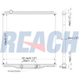 International International/Navistar-Paystar/Caterpillar Ct660/C64 Radiator 2010-2015 1040310