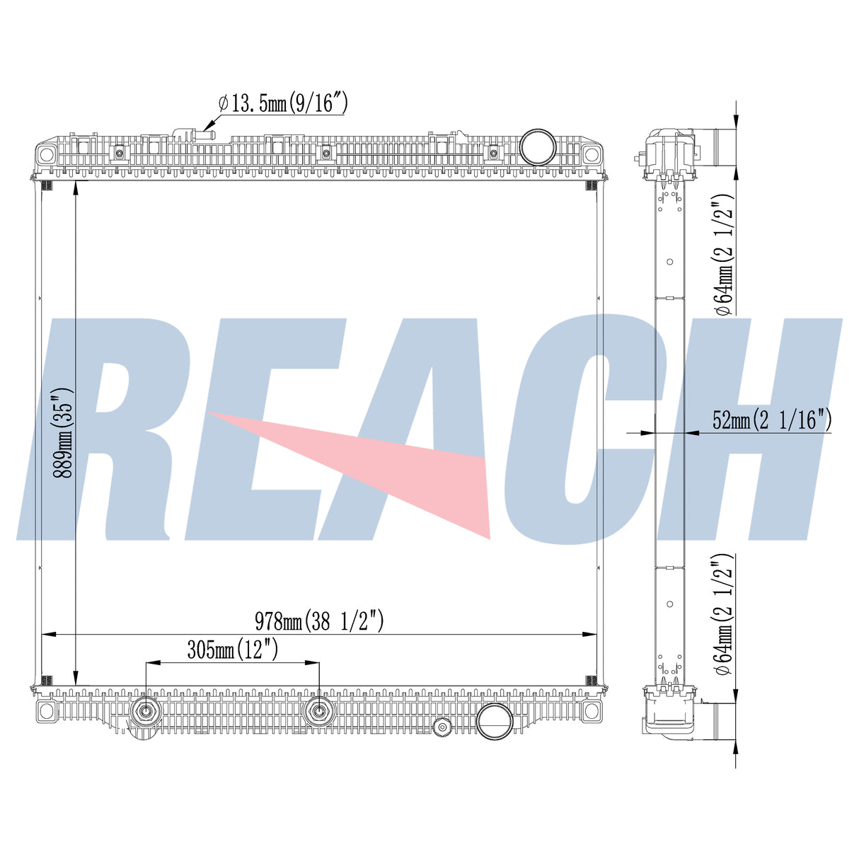Freightliner Freightliner-Cascadia Radiator 1102846/1003874