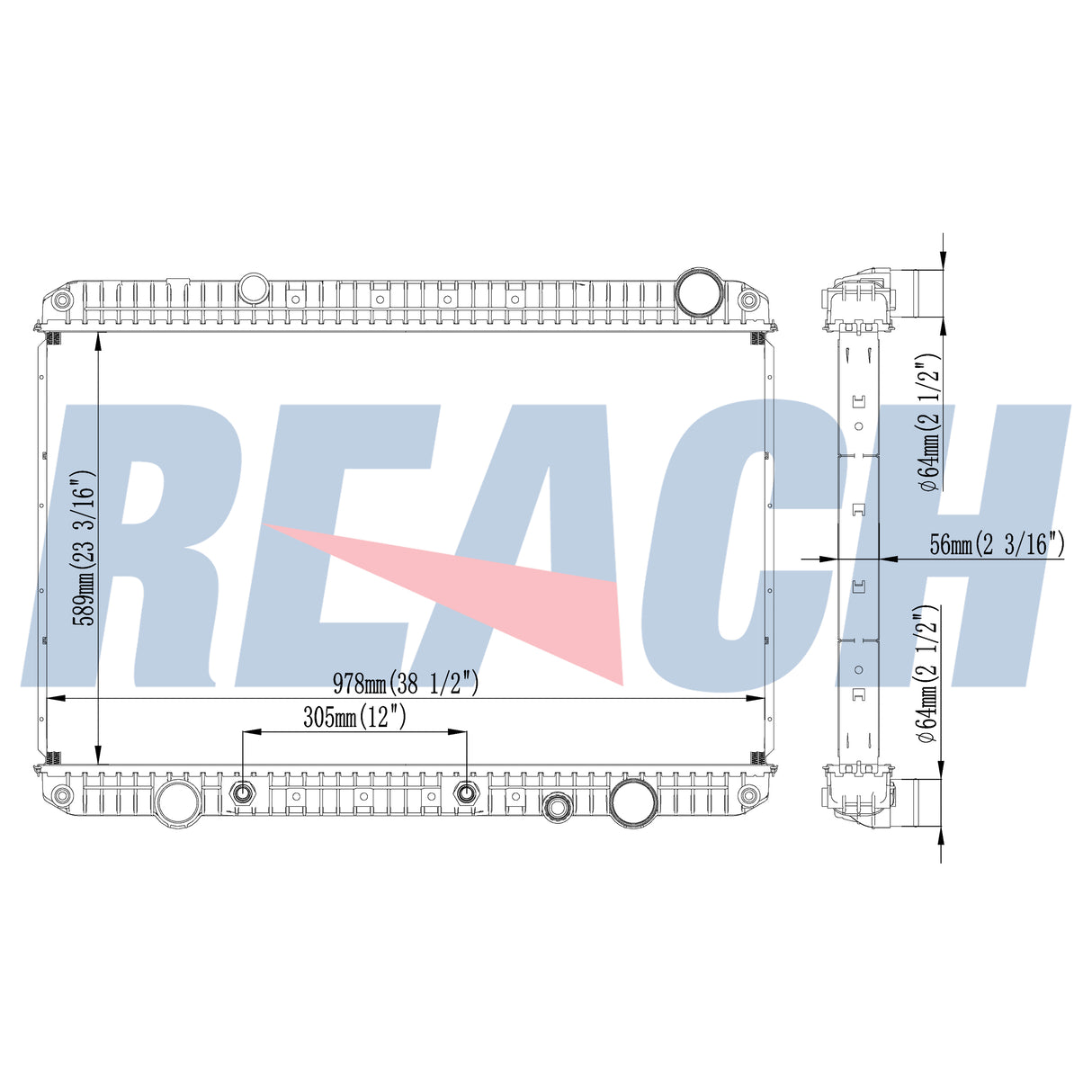 Freightliner Cascadia Radiator 800109