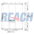 Mack Mack/Volvo-Chn/Chu/Cu/Granite/VHD/Vxl Radiator 2008-2010 21000733