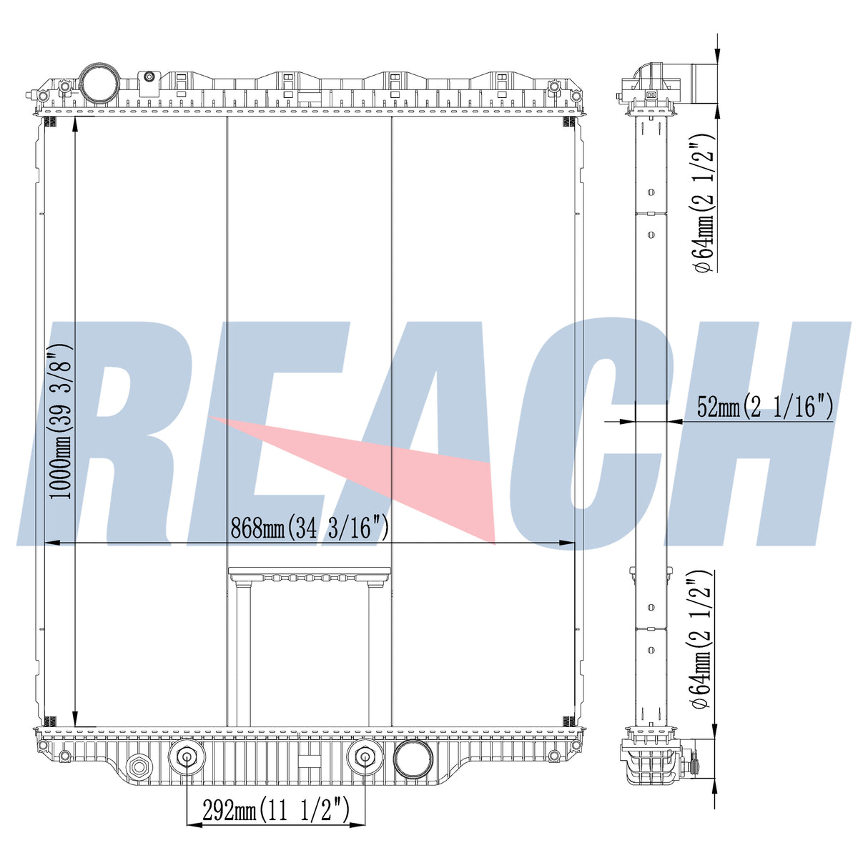 Mack Mack/Volvo-Chn/Chu/Cu/Granite/VHD/Vxl Radiator 2008-2010 21000733