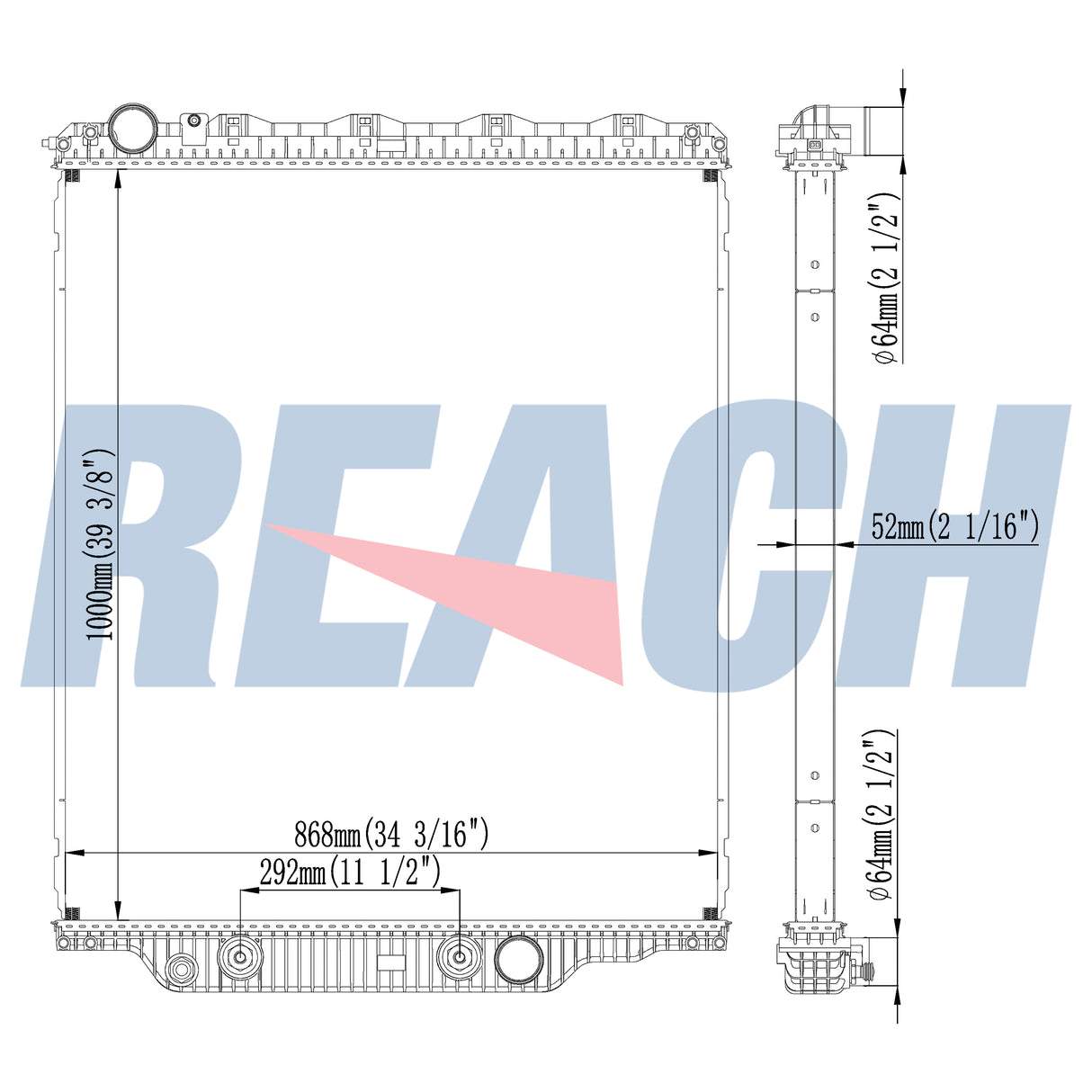Mack 2008 & Newer Mack/Volvo-Chu/Chn/Gu/VHD Radiator 2008 21000184