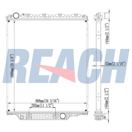 Mack 2008 & Newer Mack/Volvo-Chu/Chn/Gu/VHD Radiator 2008 21000184