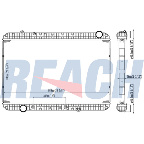 Freightliner /Sterling/Thomas Bus Radiator 800097