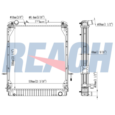 GMC W Diesel;Gmc Radiator 1997-2002 8971793282