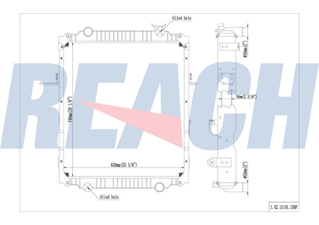 Volkswagen Caminhoes E Constellation Diesel Radiator 2006-2012 2T21212513AC