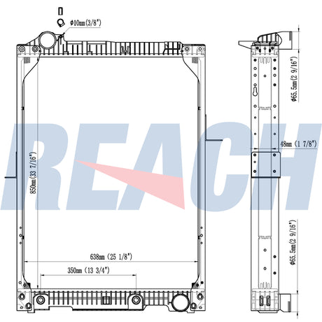 Mercedes Benz;Ng 90 35/48/50 Tons 87 Radiator 6525013201