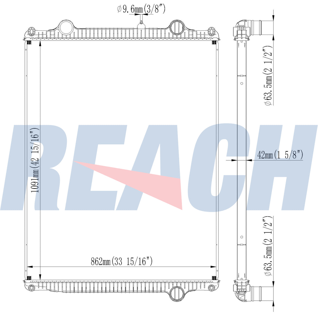 Peterbilt, Kenworth T680 Radiator 2023-2024 238927