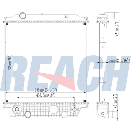 Blue Bird Cv Vision Radiator 2010-2017 1003777