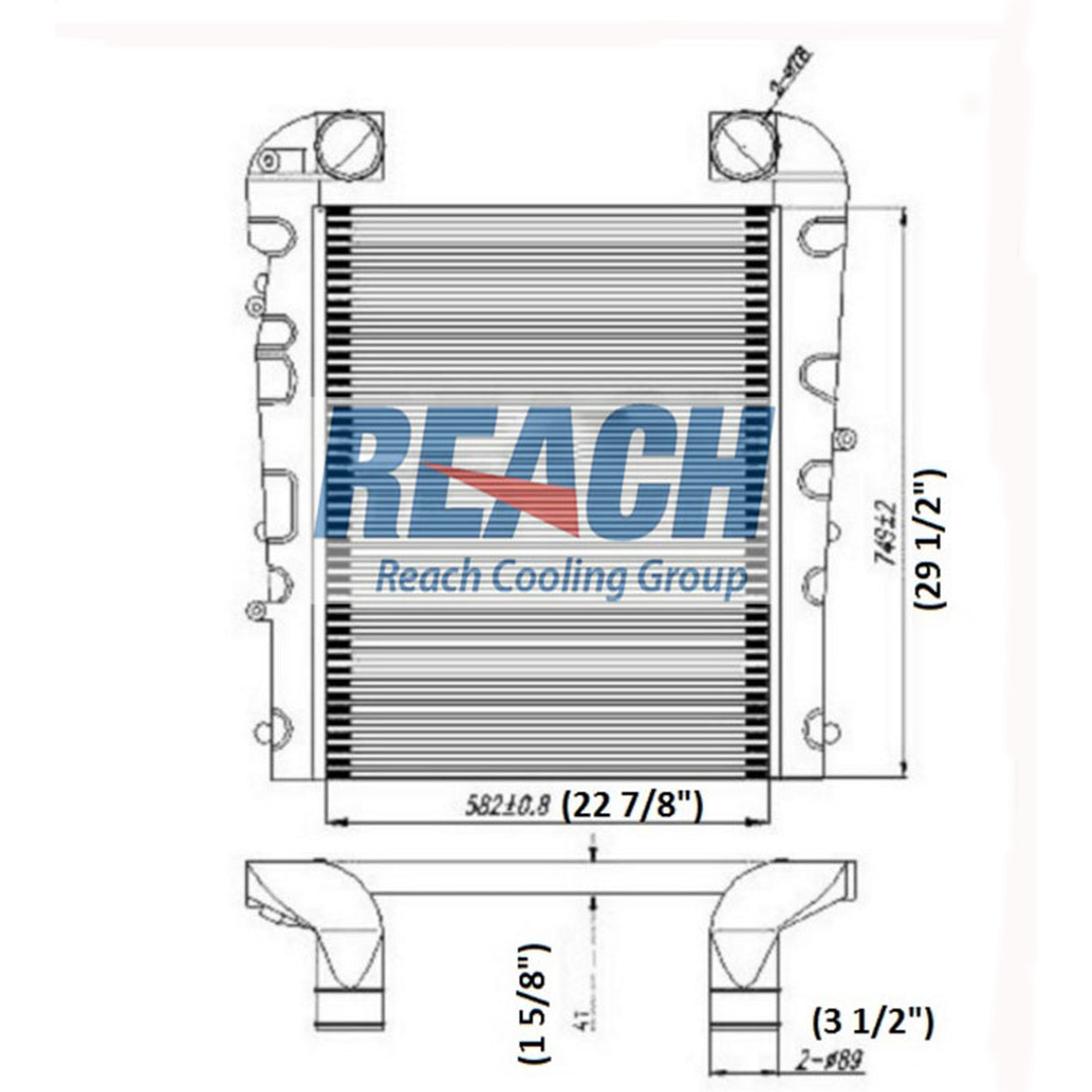 International 3000 Charge Air Cooler 1981-2004 IE3486