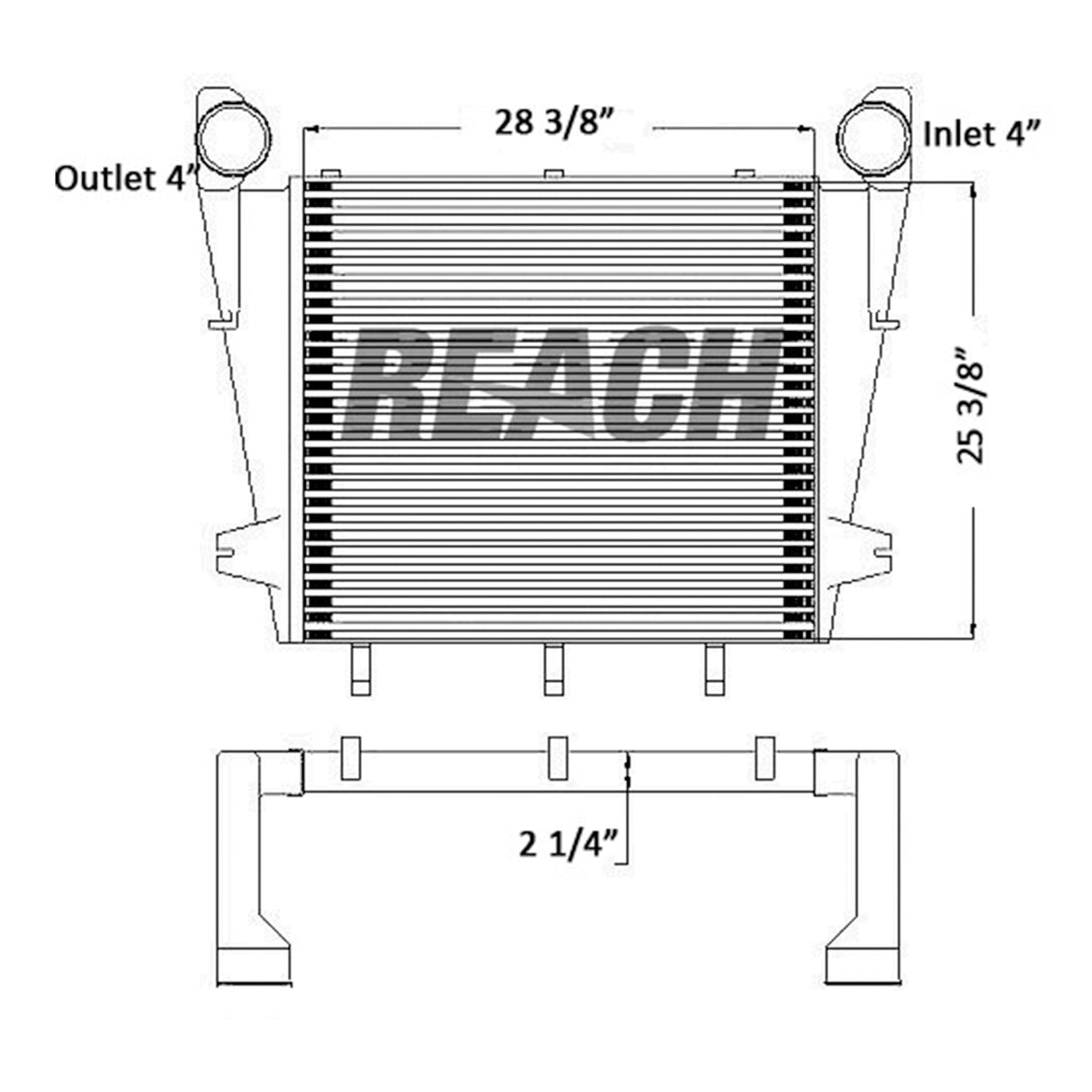Mack Rd 400 Charge Air Cooler 1982-2002 4937400002