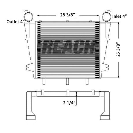 Mack Rd 400 Charge Air Cooler 1982-2002 4937400002