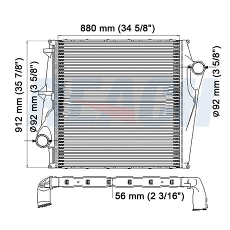 Volvo, Mack VN With Volvo Engine Only (Thru 2003) Charge Air Cooler 1986-2003 WGM30E
