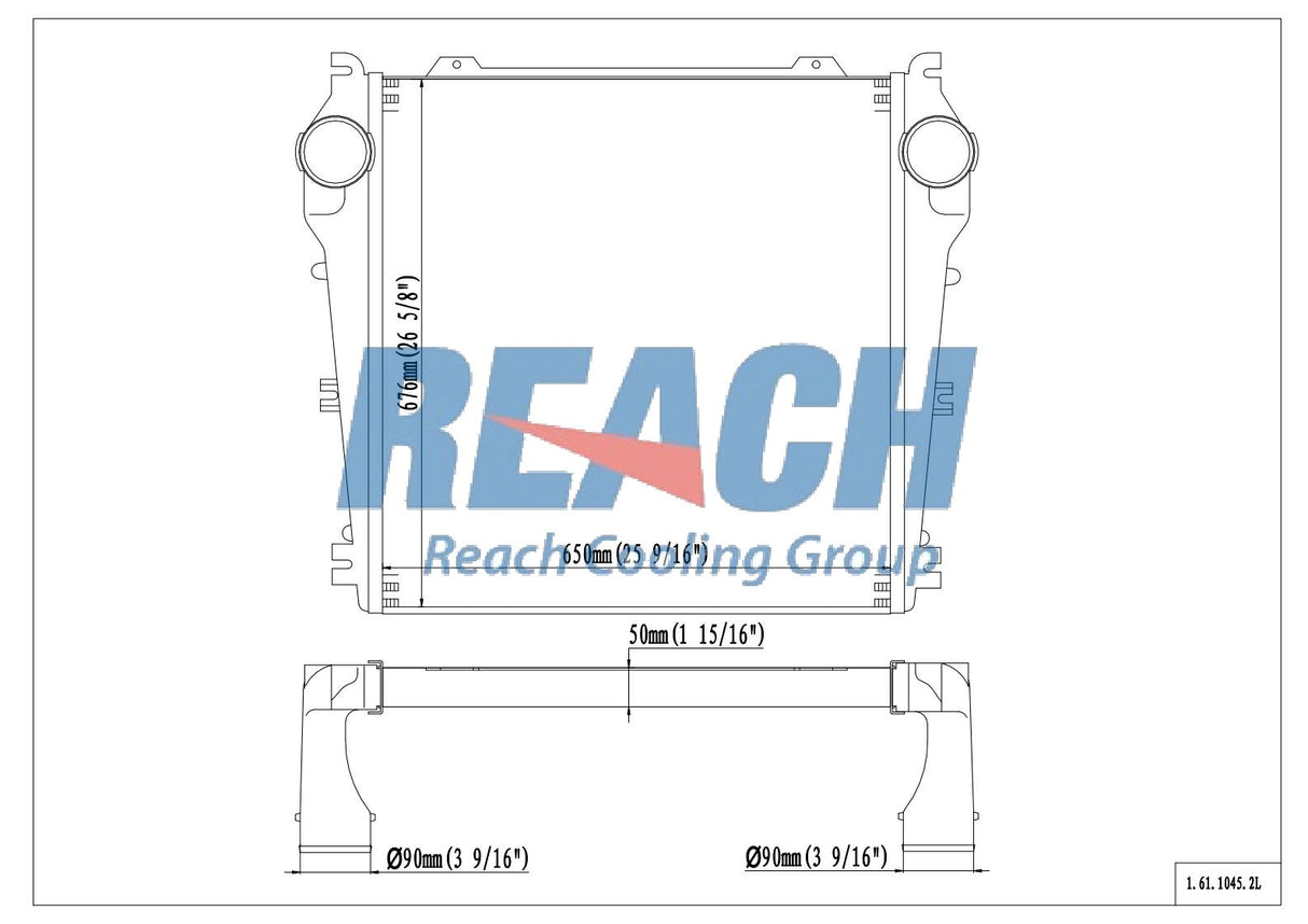 Freightliner Fl70 / 80 & Mb70 Charge Air Cooler BHT61776
