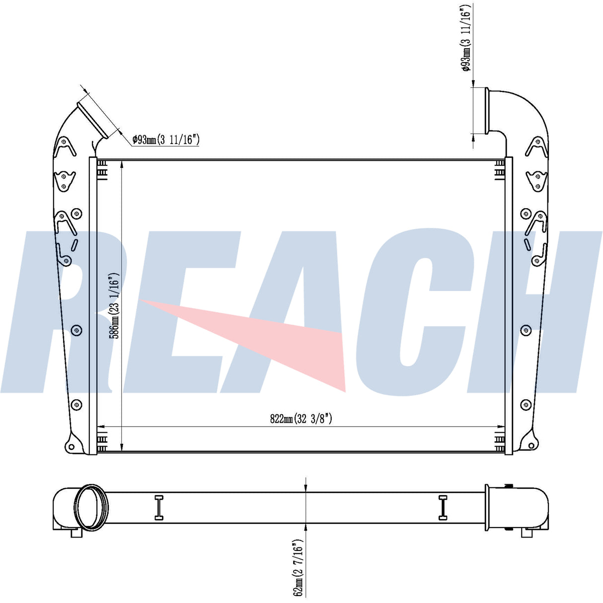 Scania Scania 4-Serie 114c260 Charge Air Cooler 2000-2005 10570480