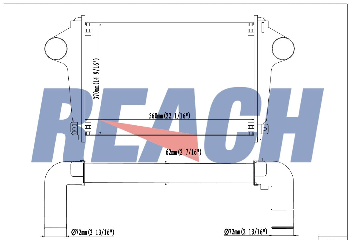 Hino Ranger Charge Air Cooler 17940E0380