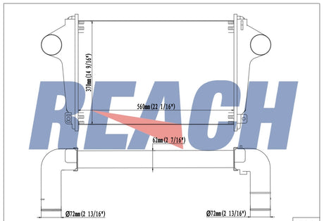 Hino Ranger Charge Air Cooler 17940E0380