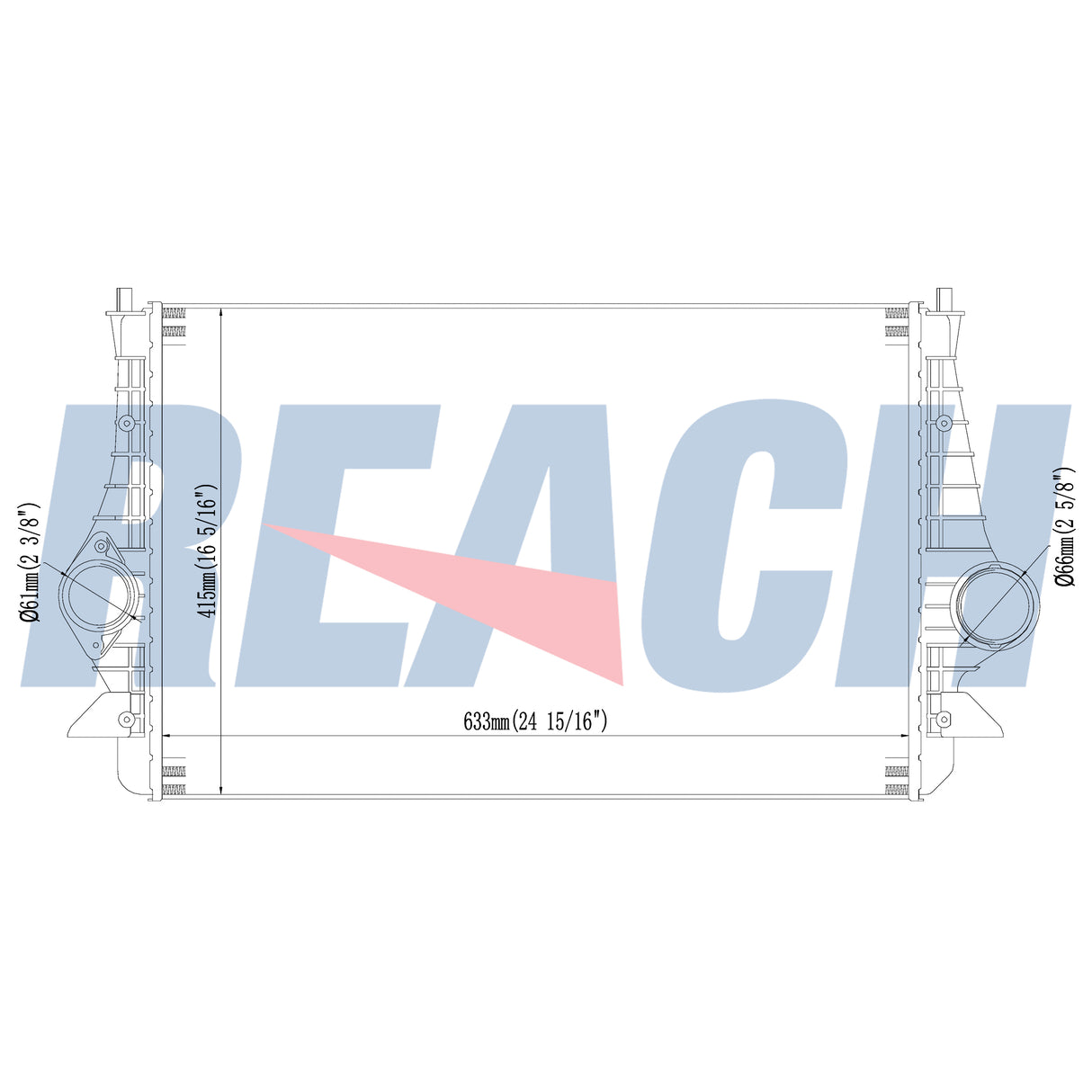 Volkswagen Sharan 1.9tdi Charge Air Cooler 1995-Present 1212577