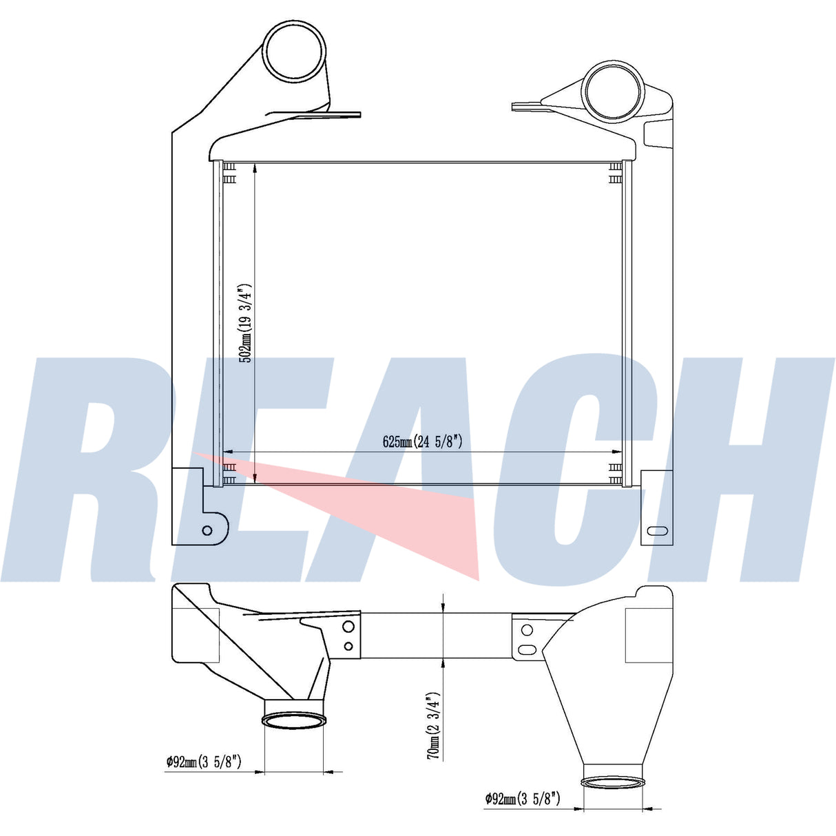 Mack Mru 07+ Charge Air Cooler 1030343BS