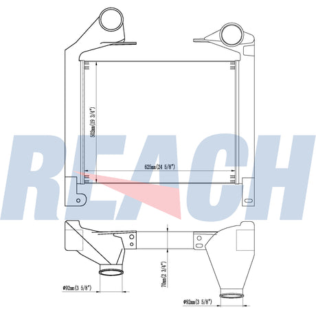 Mack Mru 07+ Charge Air Cooler 1030343BS