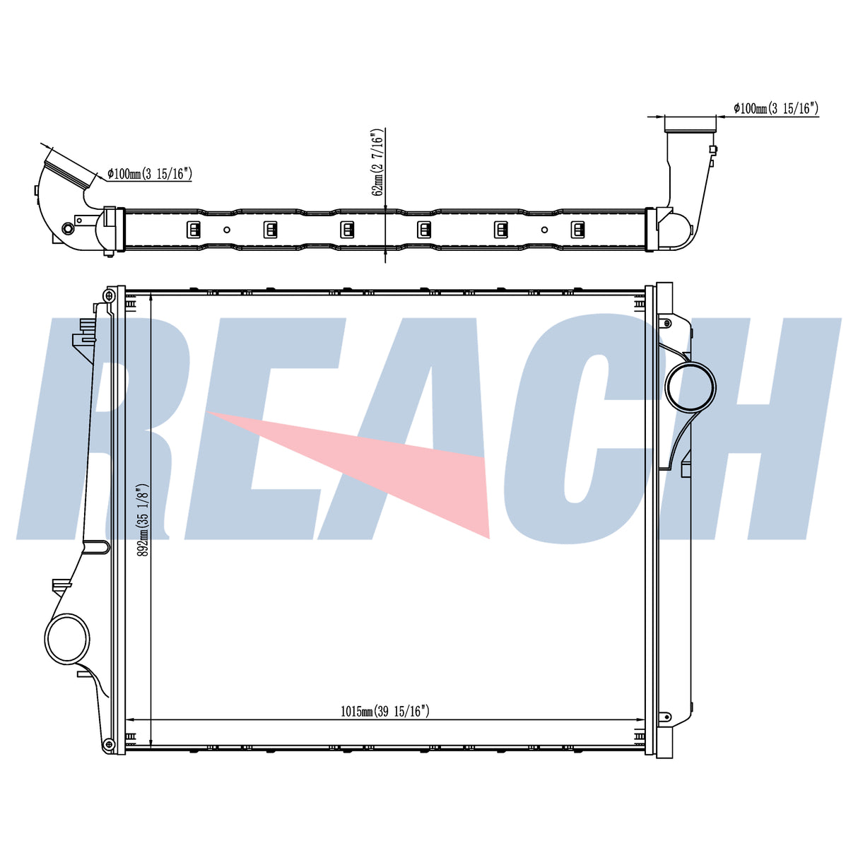 Volvo, Mack Fh Charge Air Cooler 2012-Present 21208268