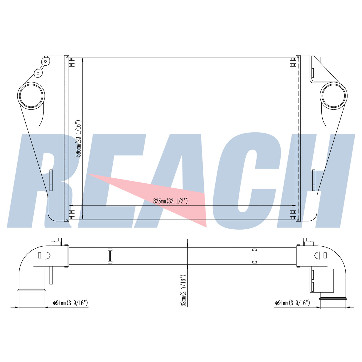 Mack Fits 2008 Mack Chu Mack Chn And Granite Gu Models Charge Air Cooler 2008-2010 20956585