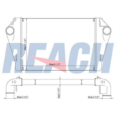 Mack Fits 2008 Mack Chu Mack Chn And Granite Gu Models Charge Air Cooler 2008-2010 20956585
