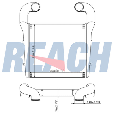 Volvo, Mack Wx / Autocar Charge Air Cooler A2190002001