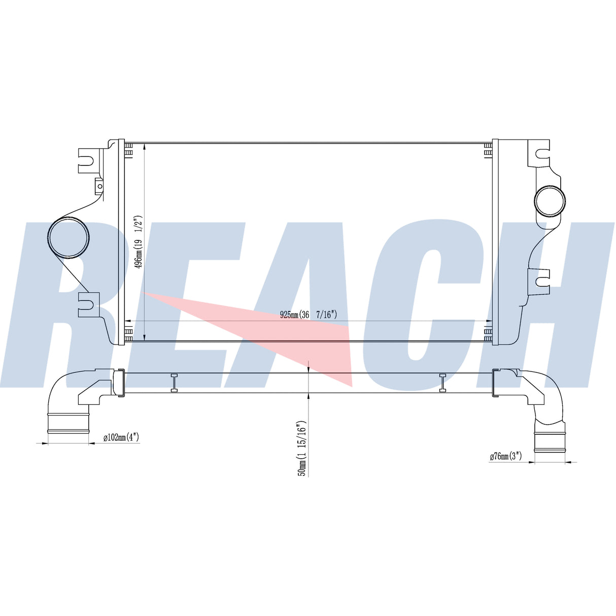 International Prostar Charge Air Cooler 2010-2014 2604296C91
