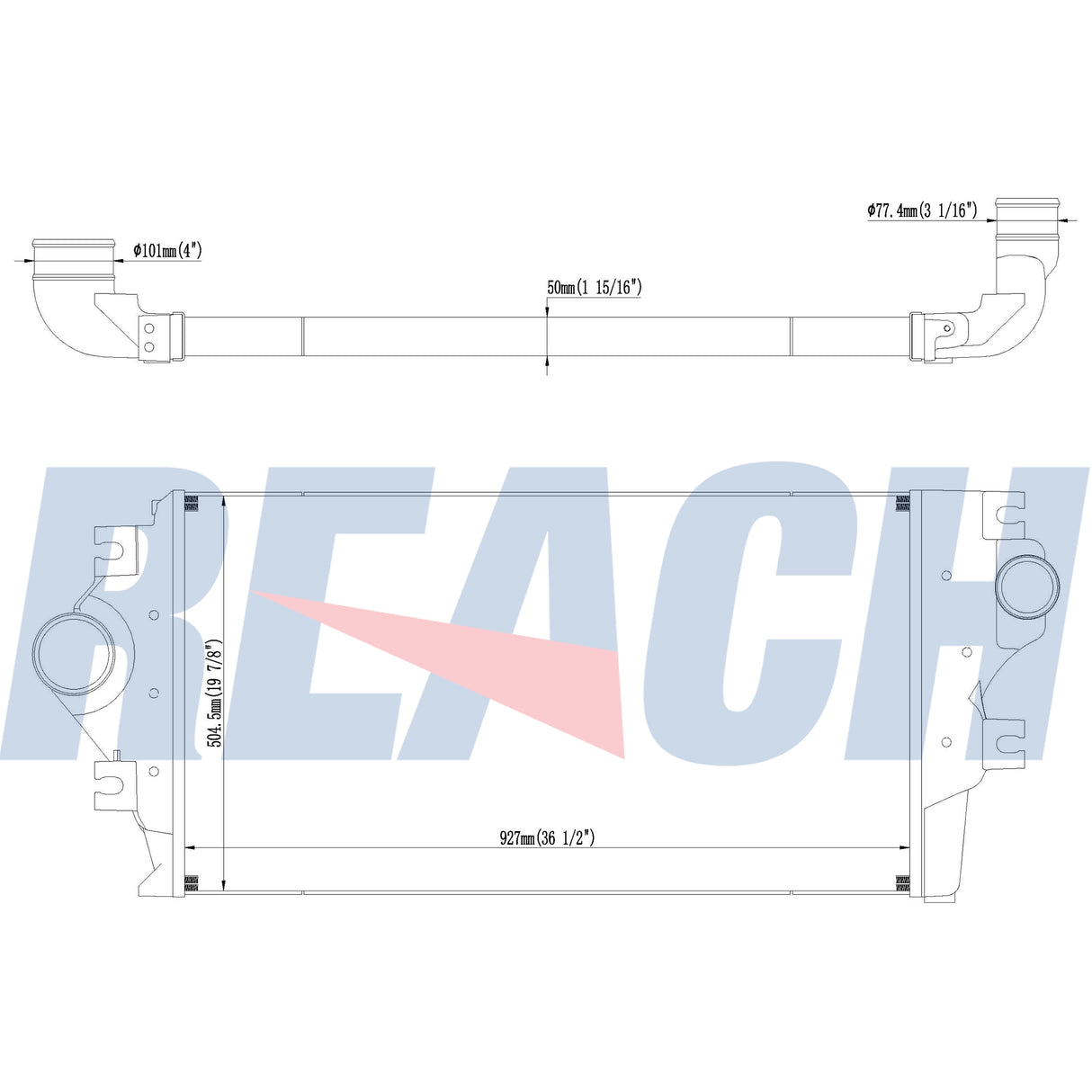 International 8600 Charge Air Cooler 2010-2013 2604401C91