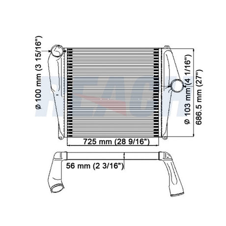 Peterbilt, Kenworth Ttw900 Bar And Plate Charge Air Cooler 1995-2007 DURKEDAC10B