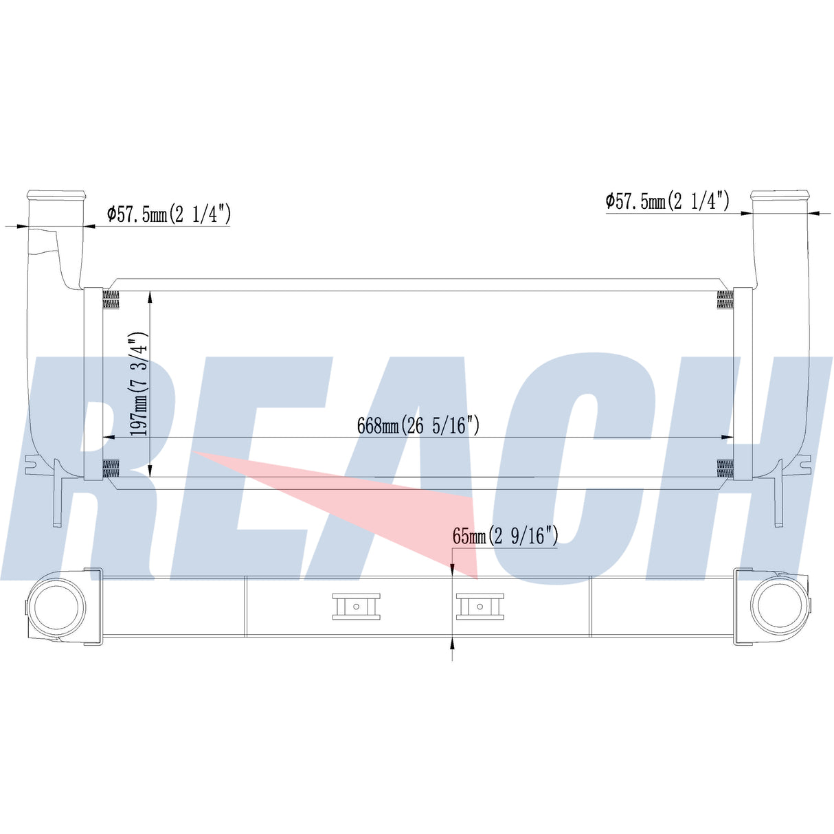Peterbilt, Kenworth Peterbilt-320/520 Sanitation Trucks Lower Charge Air Cooler 2012-2024 EB565001