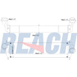 International International/Navistar-Durastar 4400 Charge Air Cooler 2014-2016 1E0066220000