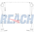 Peterbilt, Kenworth Peterbilt/Kenworth-T200/T300/330 Charge Air Cooler 2011-2024 F3161641101211