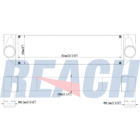 Peterbilt, Kenworth Peterbilt/Kenworth-330/335/340/T300 Charge Air Cooler 2003-2007 1E5145
