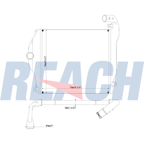 International International/Navistar-Workstar Charge Air Cooler 2008-2022 1E0063440002