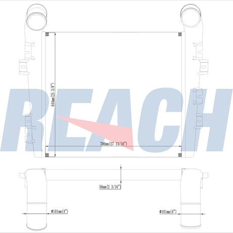 Mack Mack-Rw/Mh/CL With E6/E7/E9 Engines Charge Air Cooler 14100126001