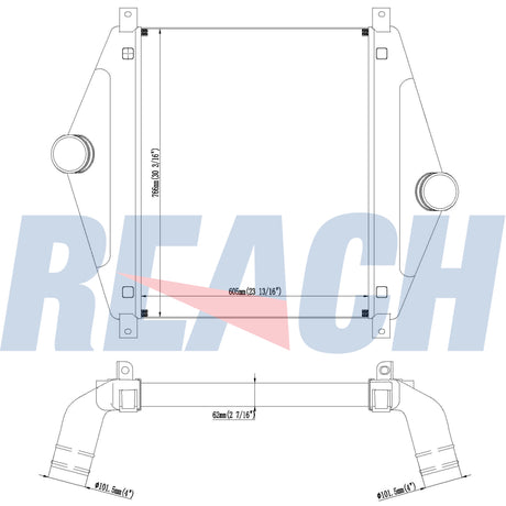 International International-Lonestar Charge Air Cooler 2012-2024 1E0060790000