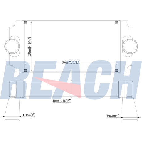 Orion Bus-Various Models Charge Air Cooler 1E5779