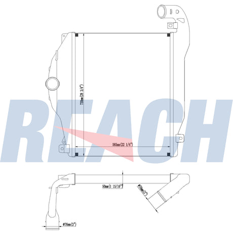 International International/Navistar-Workstar Charge Air Cooler 2008-2022 1S0063440001