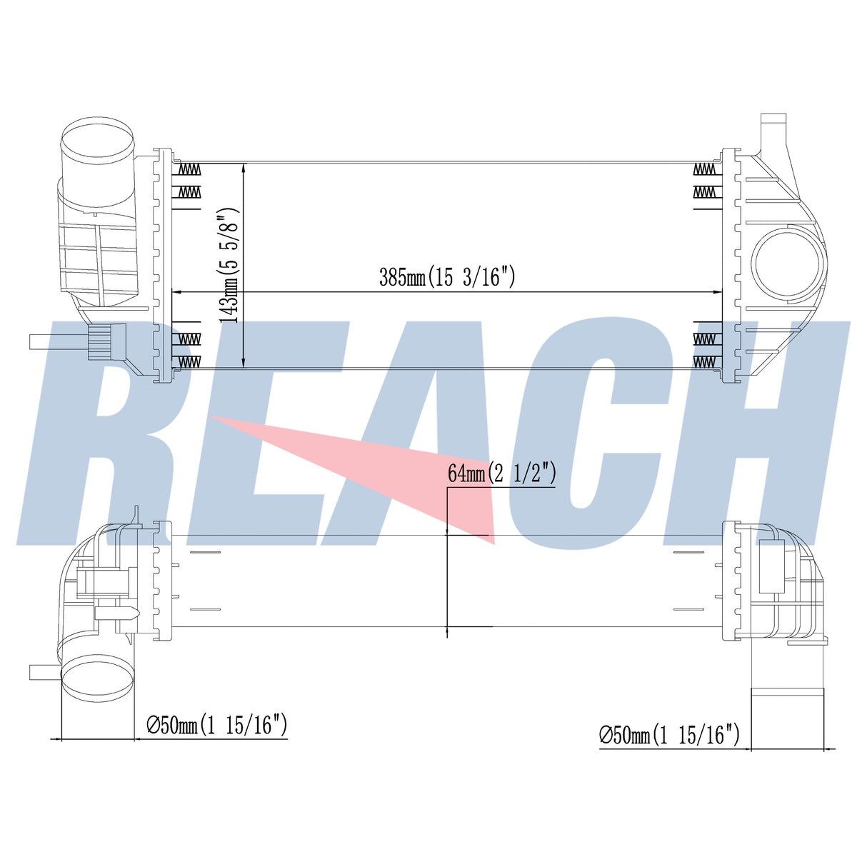 Renault Kangoo Ii () 1.5 Dci Charge Air Cooler 2008-Present 8200382109