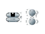 Air Spring S-1080 Rolling Lobe for Hendrickson QW12A-X (Q-WM-100)