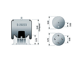 Air Spring S-20223 Rolling Lobe
