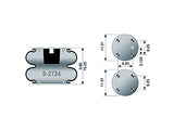 Air Spring S-2734 Rolling Lobe for Hendrickson Applications